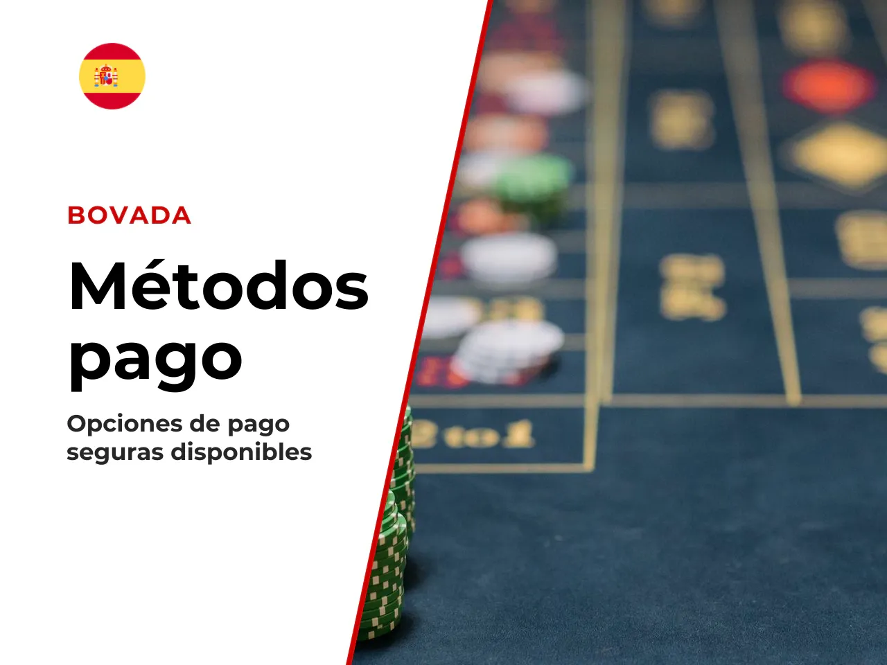Métodos de pago, bonos y rollover